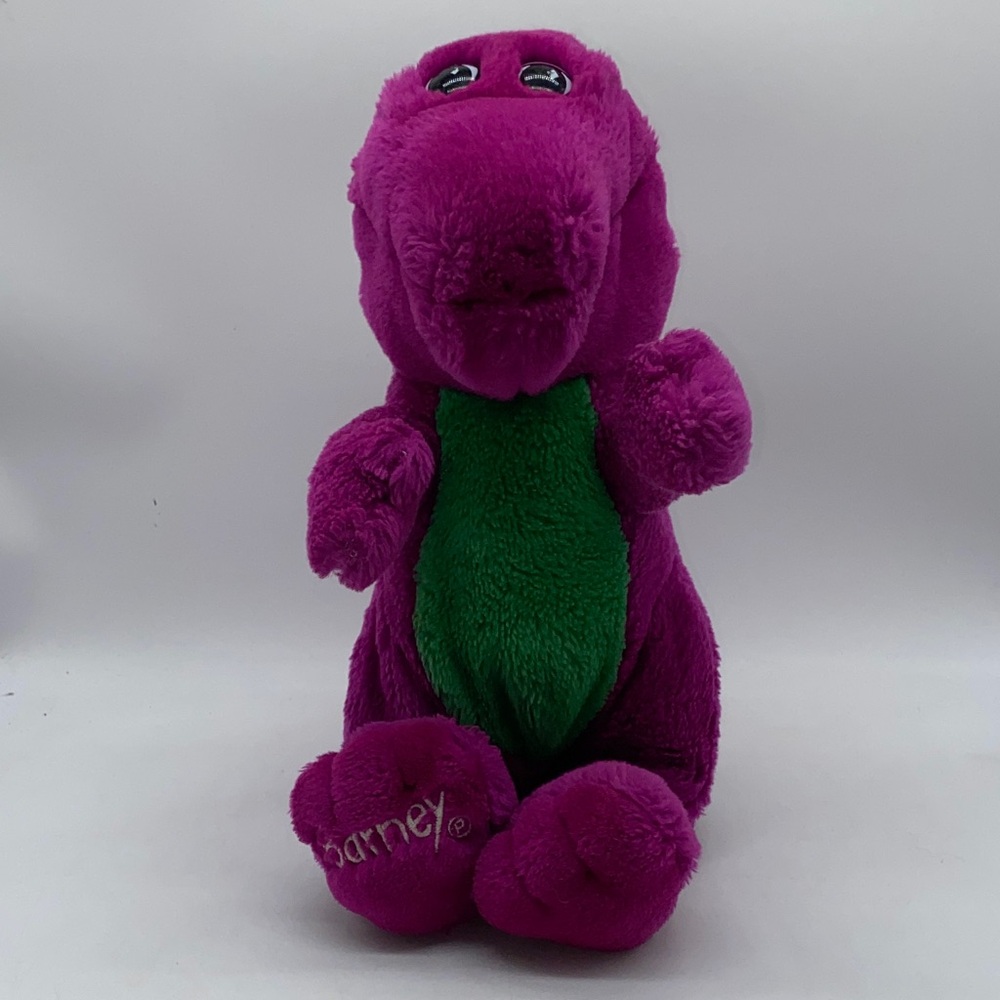Barney Purple Dinosaur 13” Plush Stuffed Animal Toy Vintage 1992